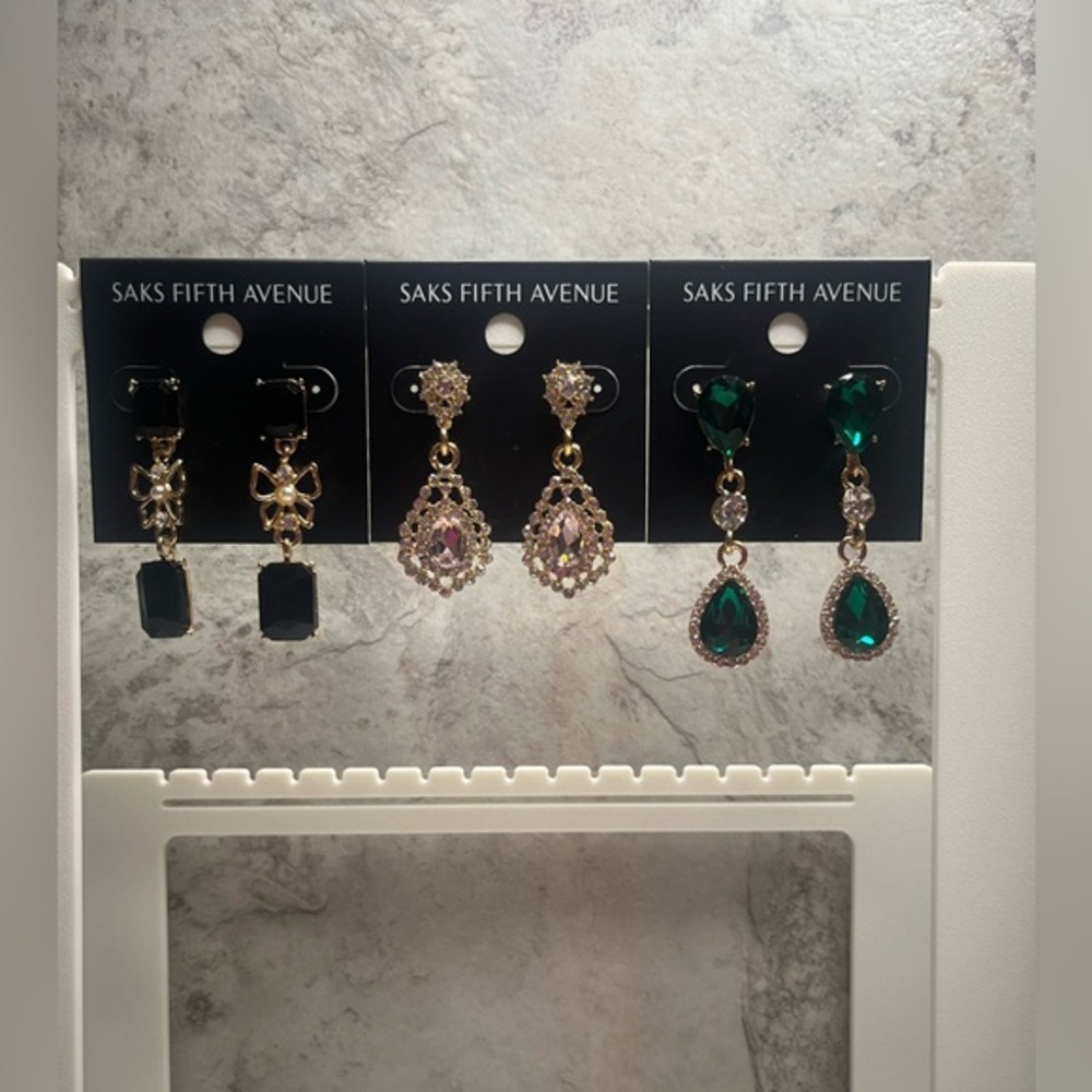 Saks Fifth Avenue Earrings Bundle of Three